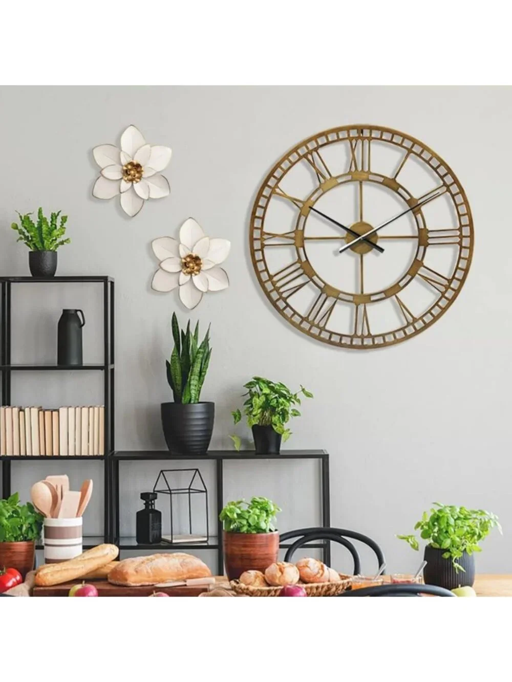 Rustic Metal Flower Wall Art Decor - 10